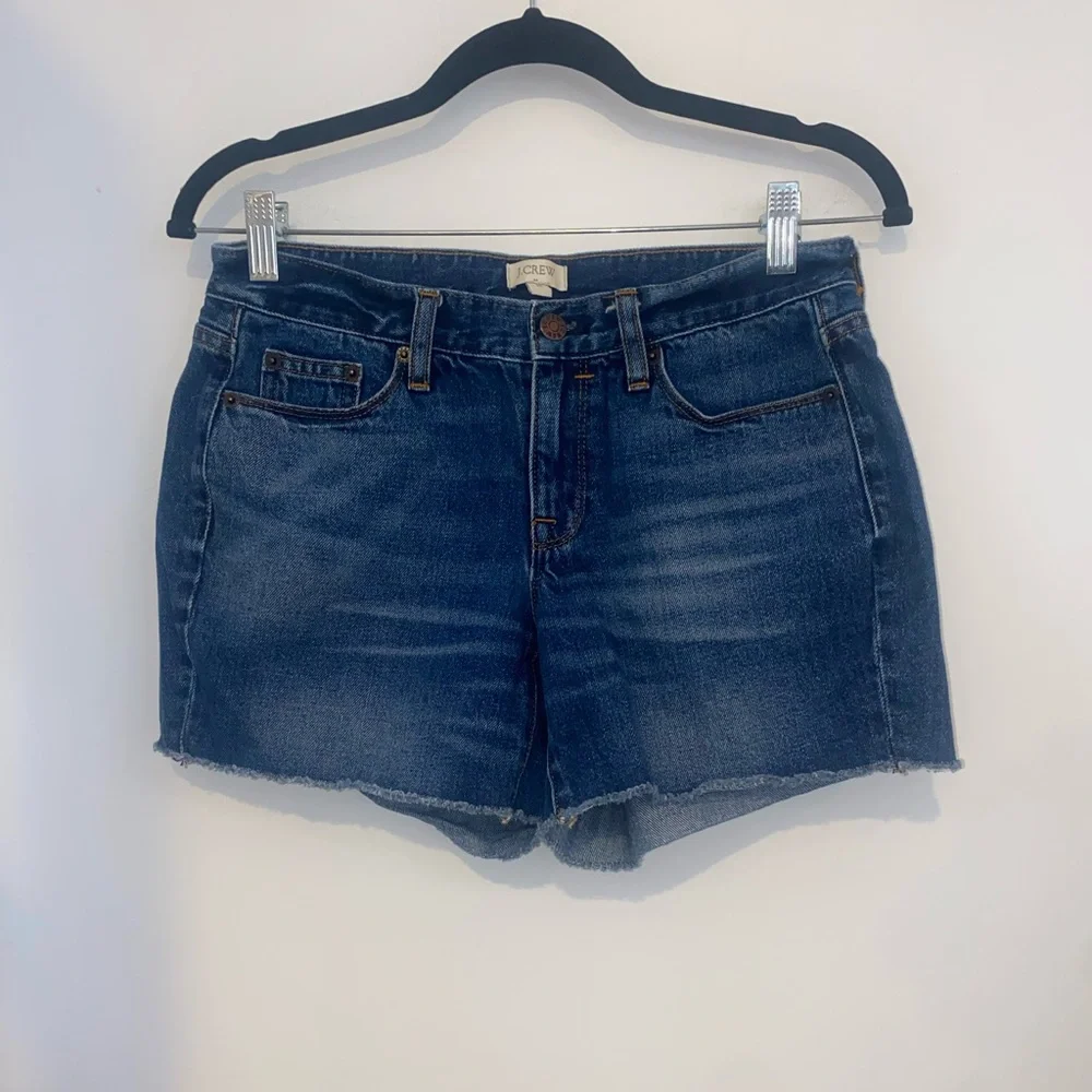 J.Crew 5” Inseam Raw Hem Denim Shorts | Dark Wash | Size 26